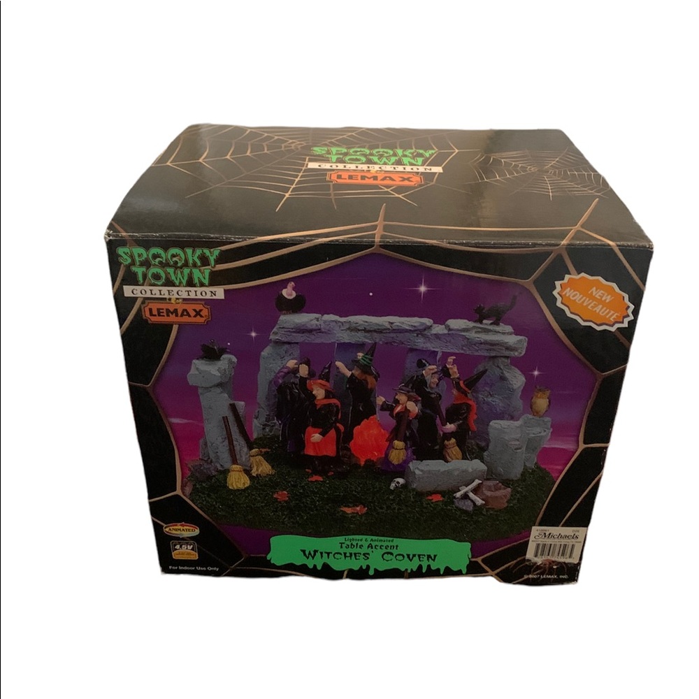 Lemax Spooky Town Collection Witches’ Coven Rare Retired 2007